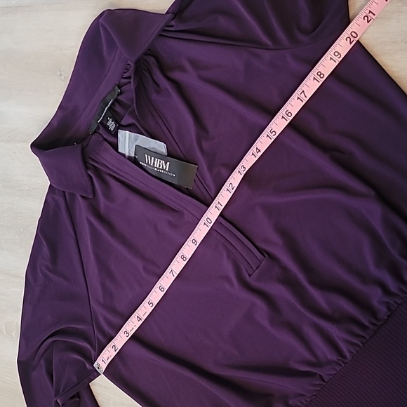 NWT WHBM purple collared blouse size S - Picture 4 of 6